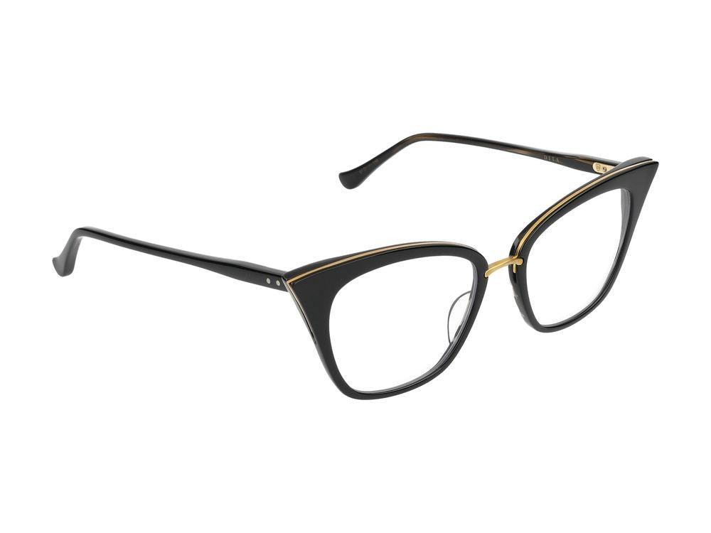 Dita Eyeglasses Rebella Black/Yellow Gold 51/17/145