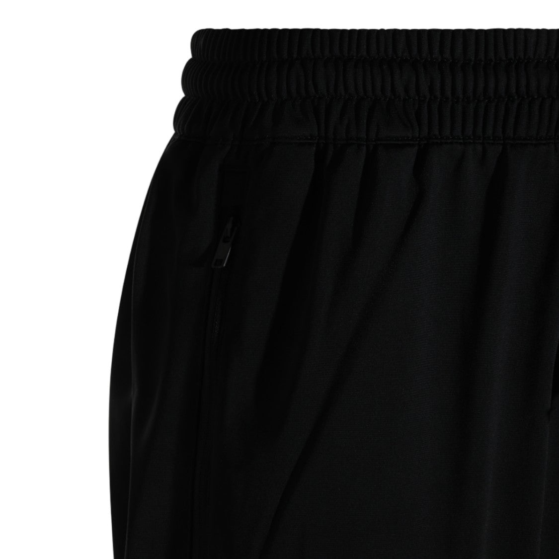 Y-3 Black Drawstring Printed Tapered Pants