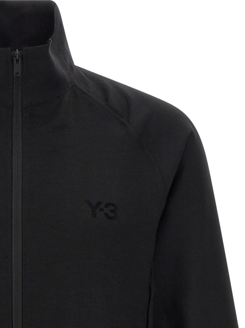Y-3 Stylish Black Casual Jacket With Ribbed Details