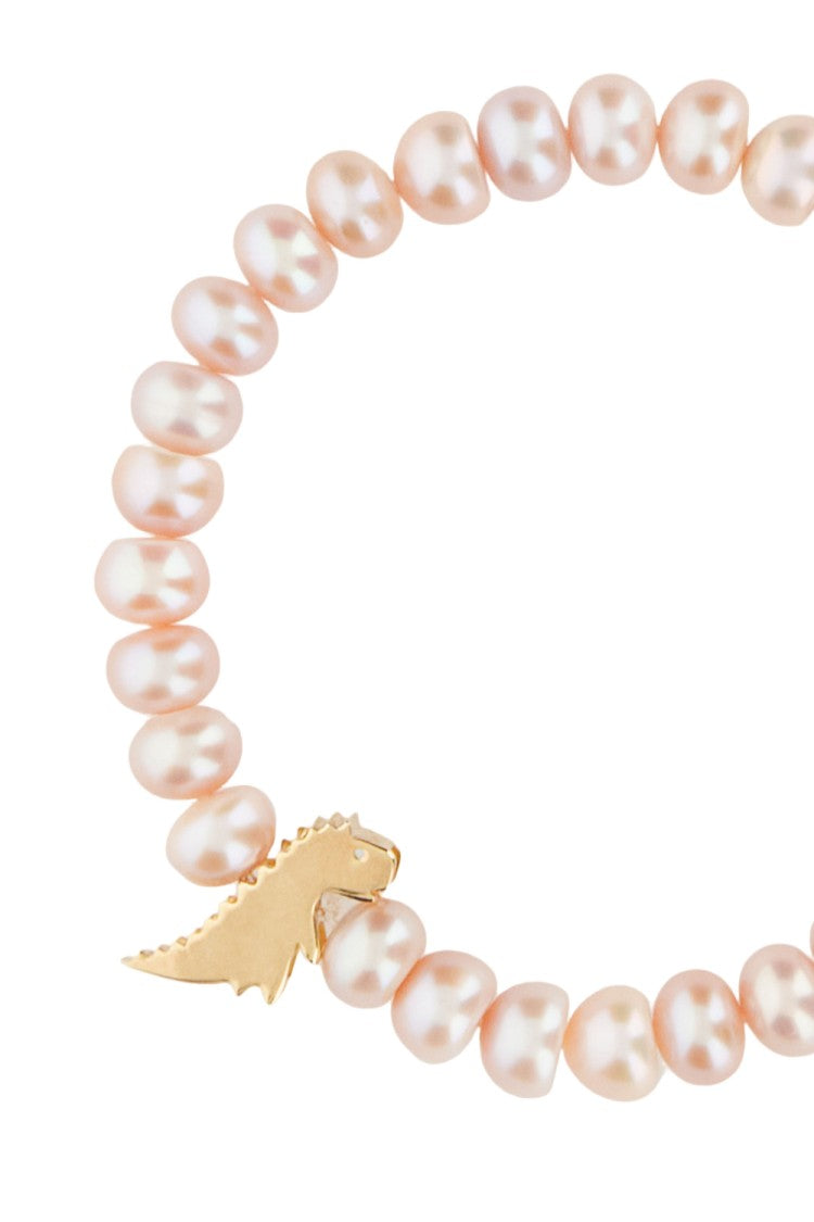 Aliita Dino Bold Pink Pearl Bracelet