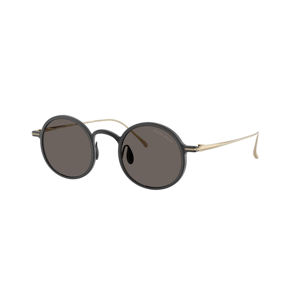 Giorgio Armani 0Ar6173t Round Lens Sunglasses With Elongated Gold Temples