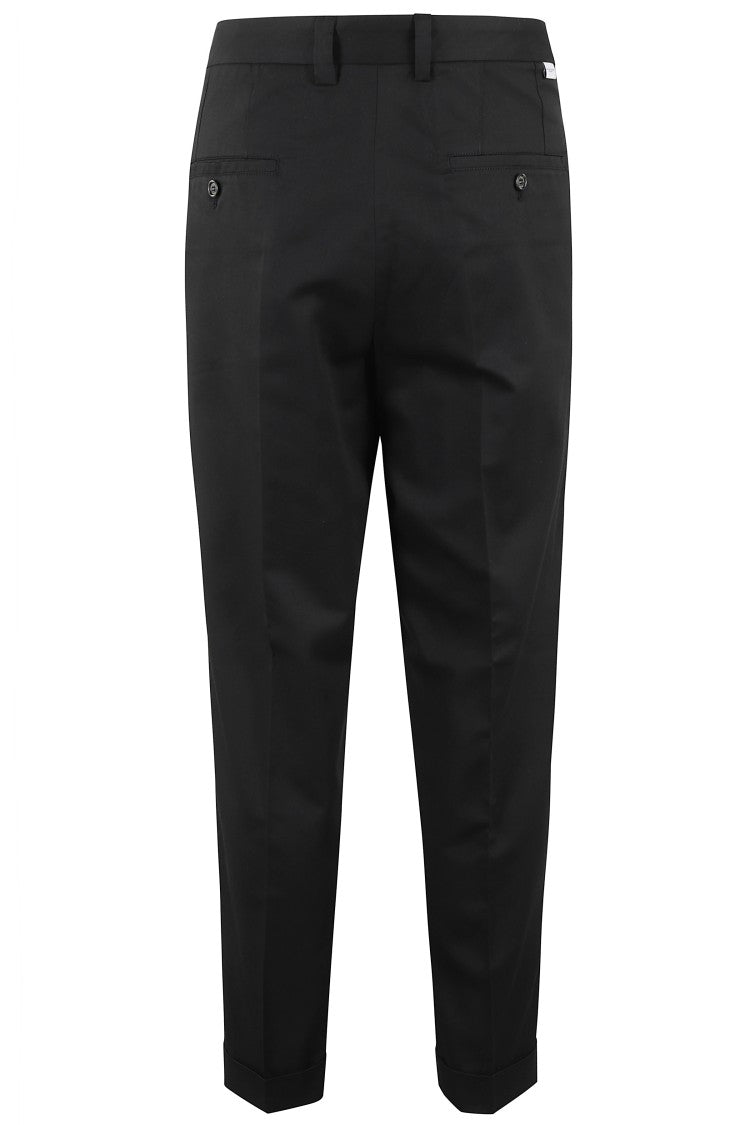 Paolo Pecora Relaxed Fit Chinos With Ankle Cuffs