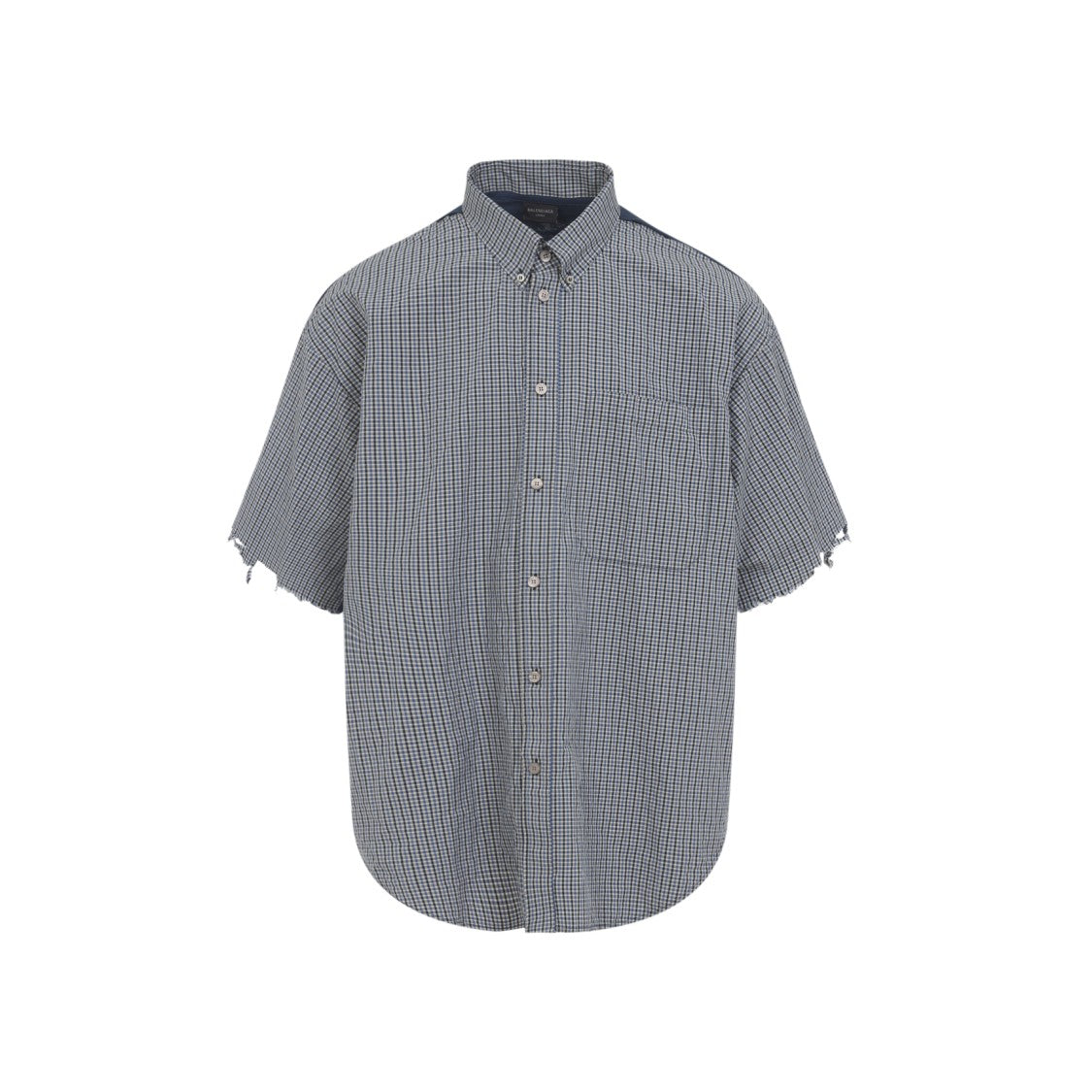 Balenciaga S/S Hybrid Blue Linen Shirt