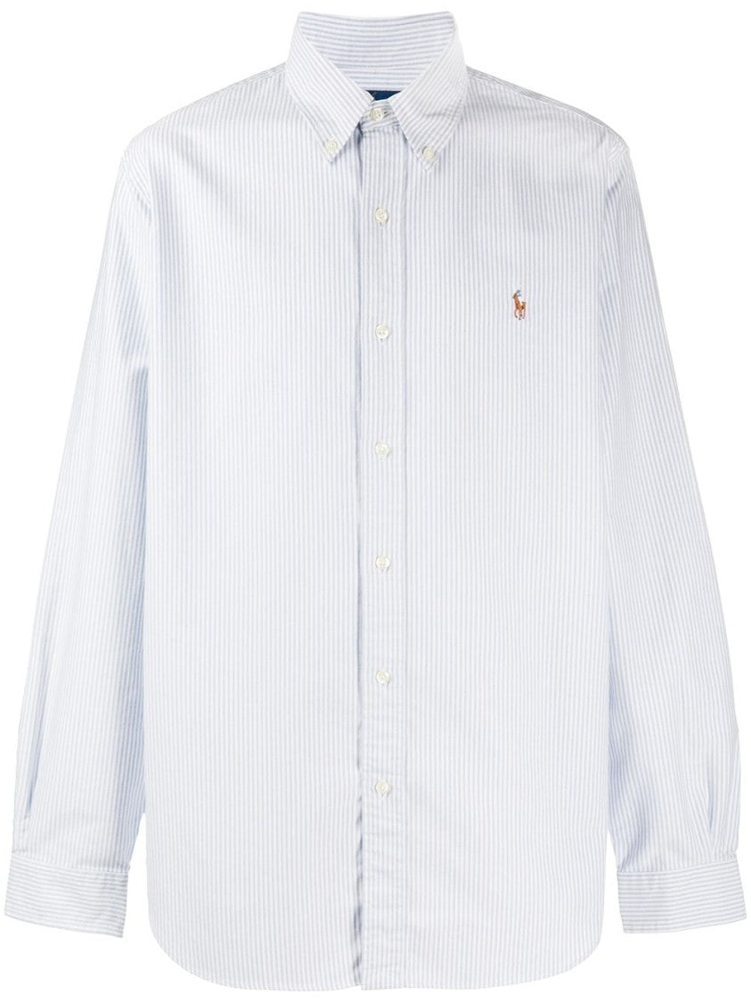 Polo Ralph Lauren Blue Striped Oxford Shirt