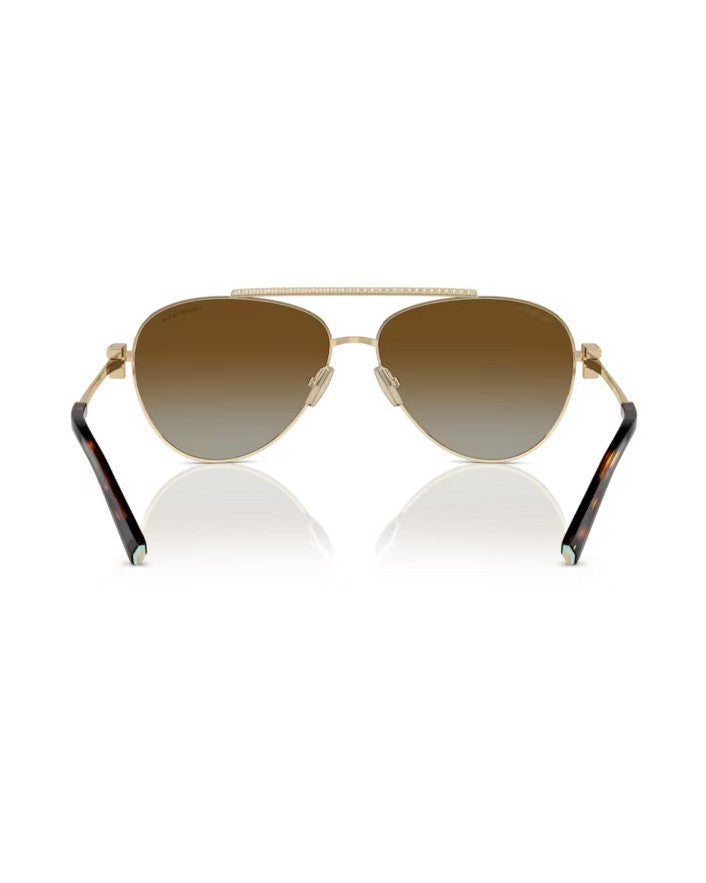 Tiffany & Co. Pilot Sunglasses In Pale Gold