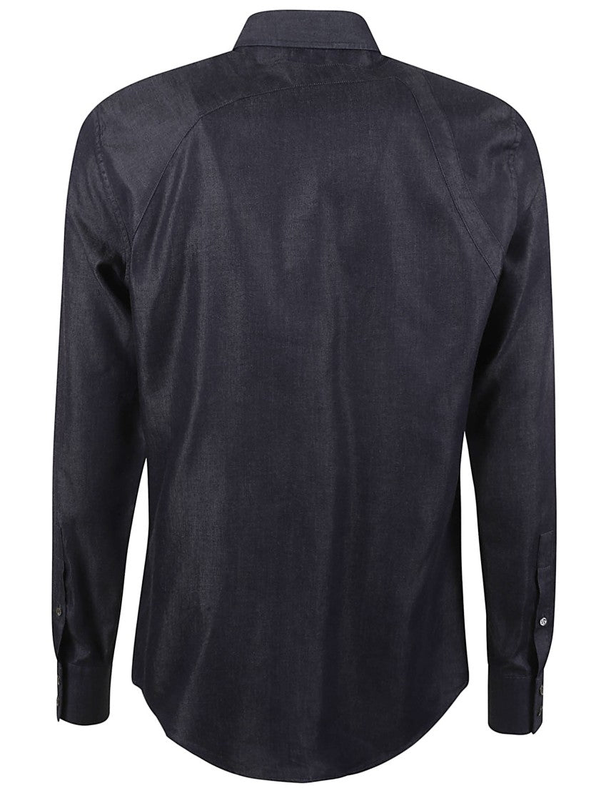 Alexander Mcqueen Tailored Blue Shirt