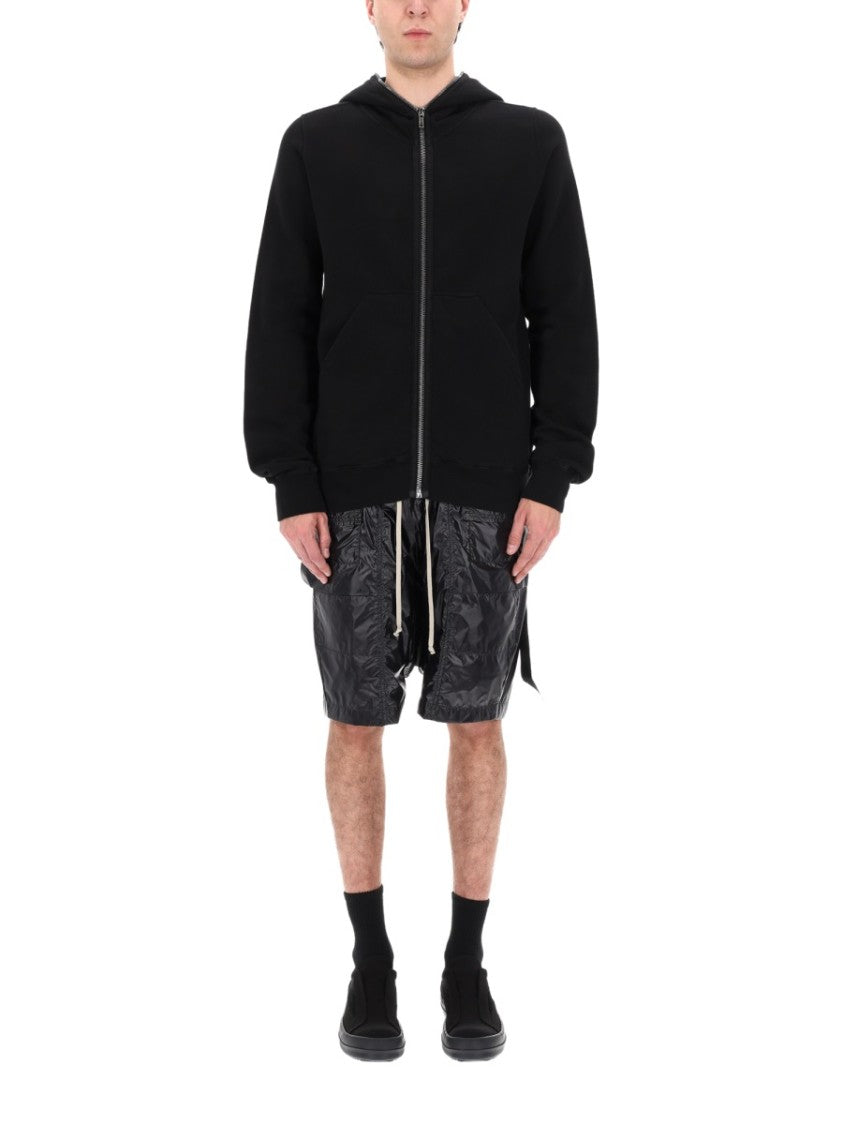 Drkshdw By Rick Owens Gimp Cotton Front Zipper Hoodie
