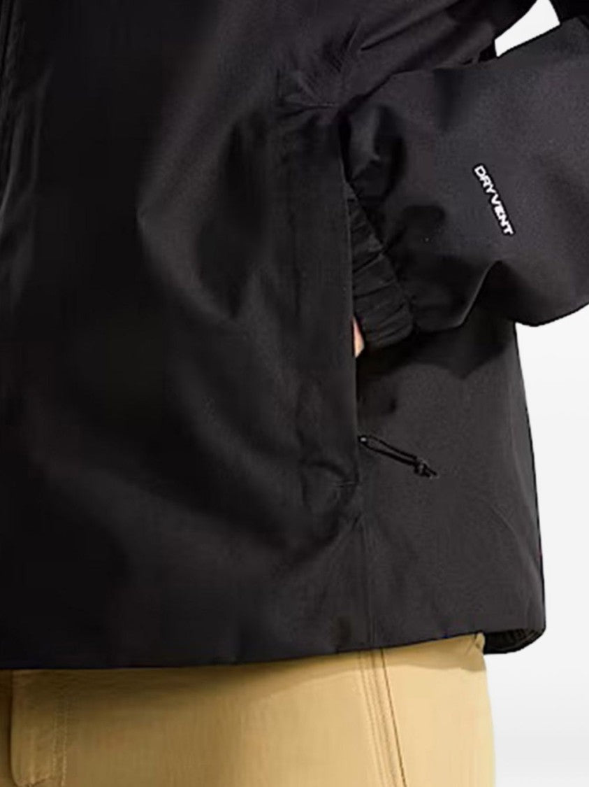The North Face High Collar Black Jacket With Fitted Silhouette