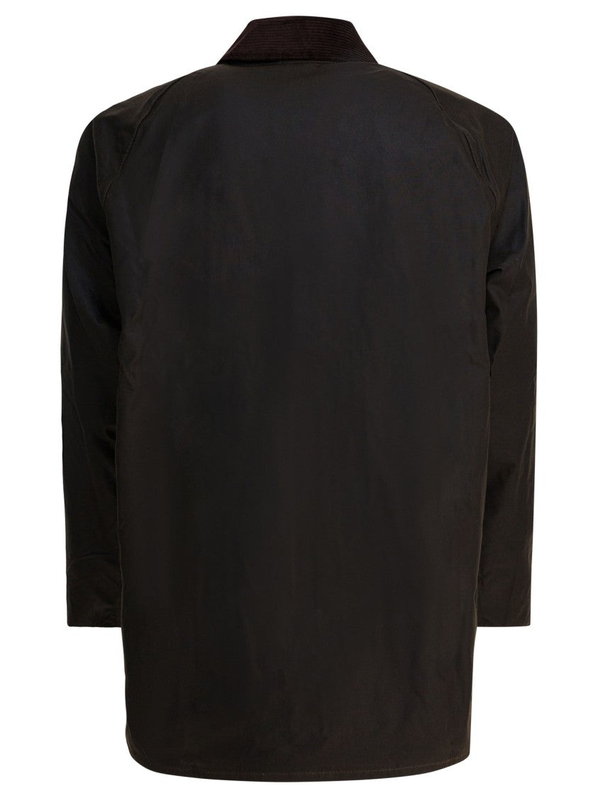 Barbour Water-Repellent Brown Waxed Cotton Beaufort Jacket