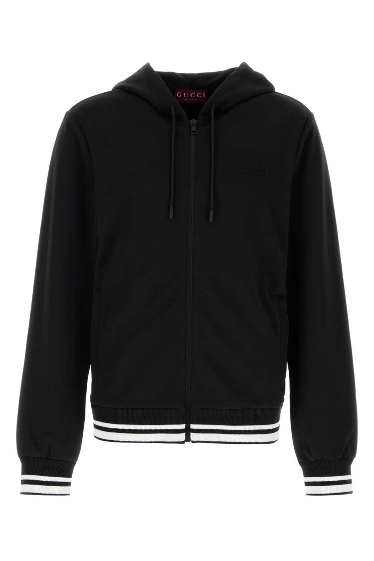 Gucci Black Tech Jersey Sweatshirt