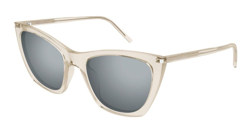 Saint Laurent Sunglasses 214 Kate Thin 004 Beige Beige Silver 55/20/145