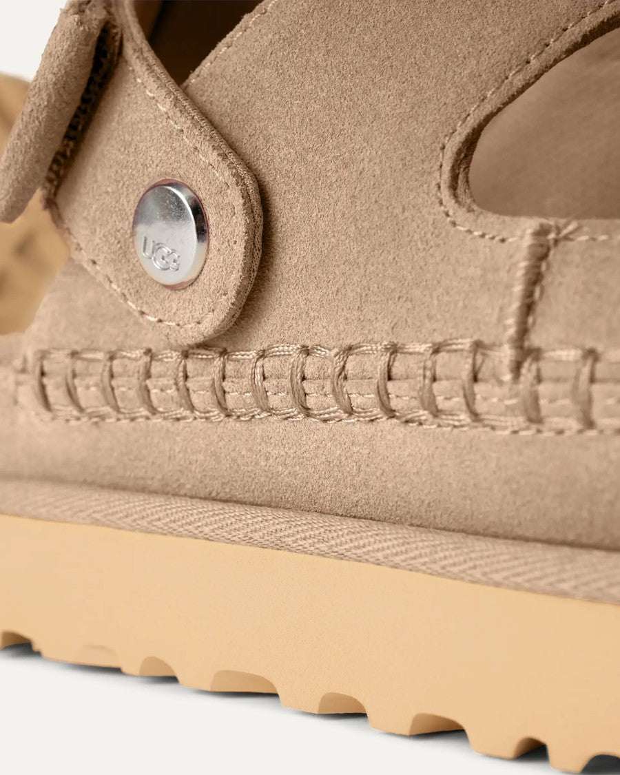 Ugg Suede Comfort Sandal With Adjustable Heel Strap