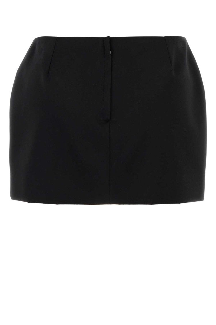 Dolce & Gabbana Black Satin Mini Skirt