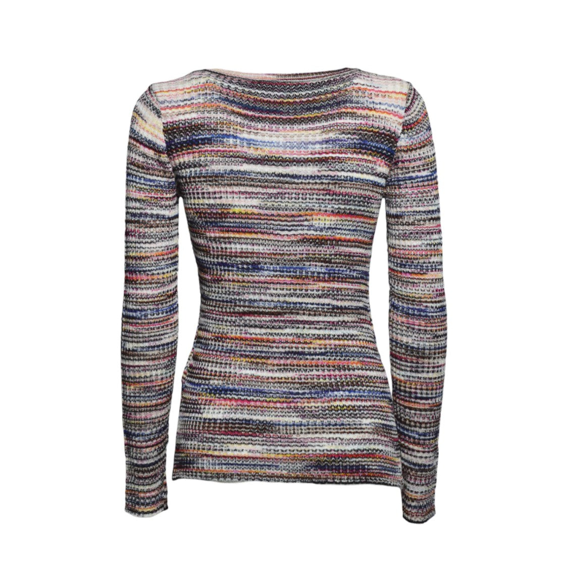 Missoni Multicolor Ribbed Wool And Viscose Flamed Cardigan
