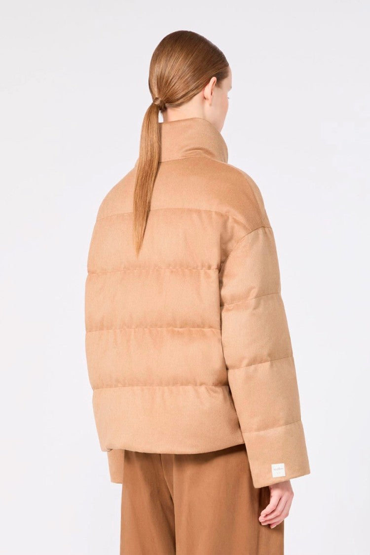 Max Mara Camel Mtcmora Stand-Collar Camel Puffer Jacket