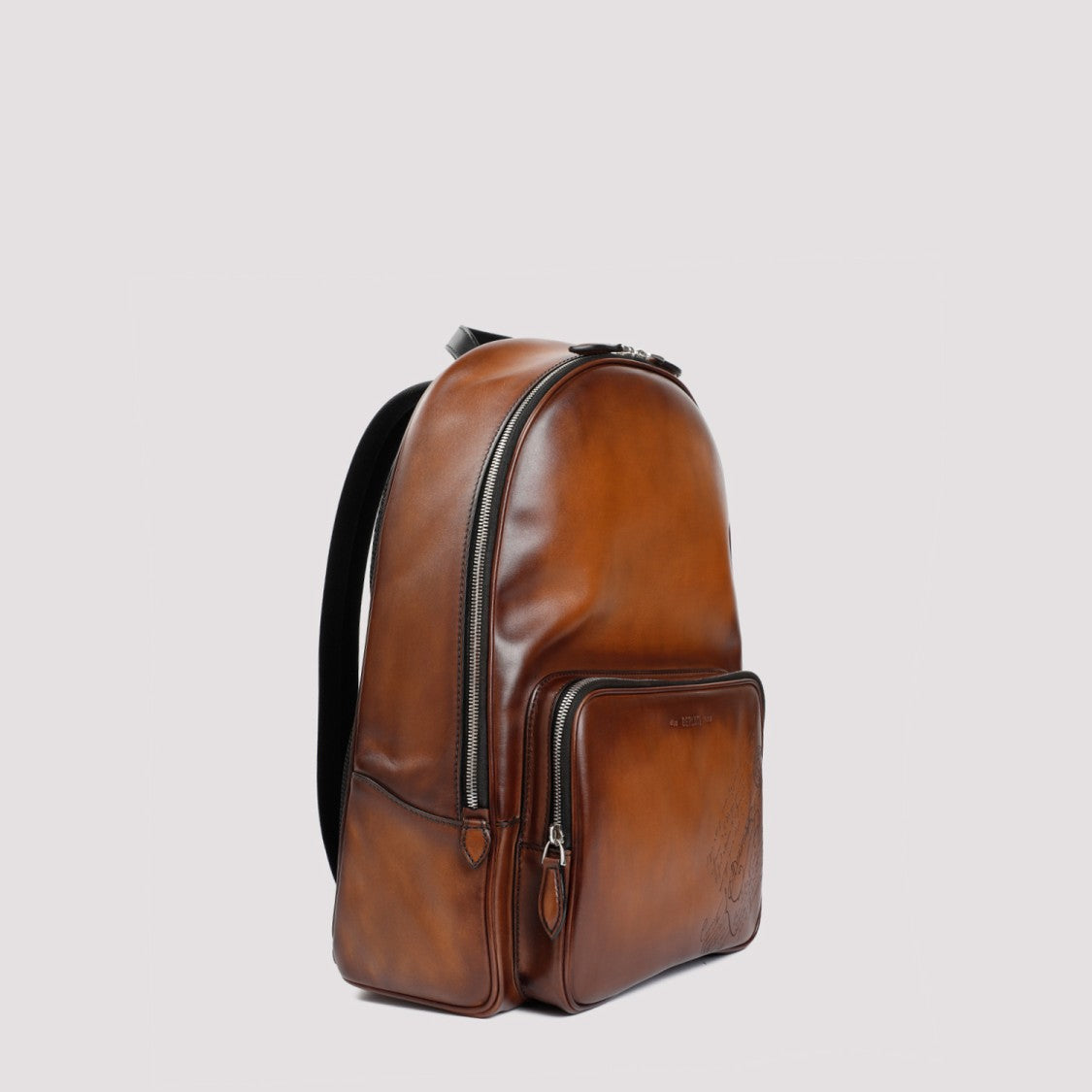 Berluti Neo Venezia Backpack In Brown Intense Cocoa Leather