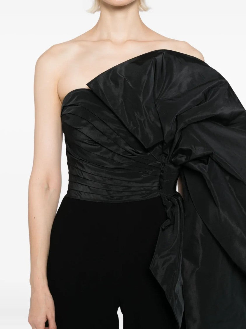 Saiid Kobeisy Jumpsuit With Voluminous Taffeta Bow