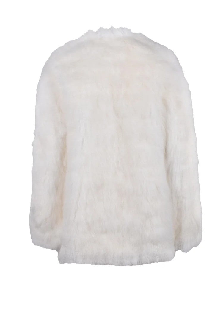 We11done Goat Cashmere Fur - White