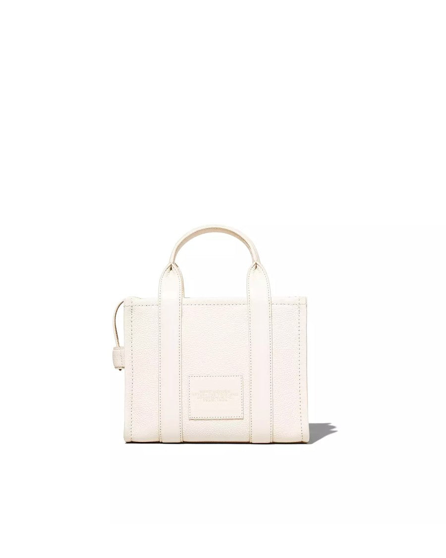 Marc Jacobs Structured Full-Grain Leather Small Tote With Adjustable Strap