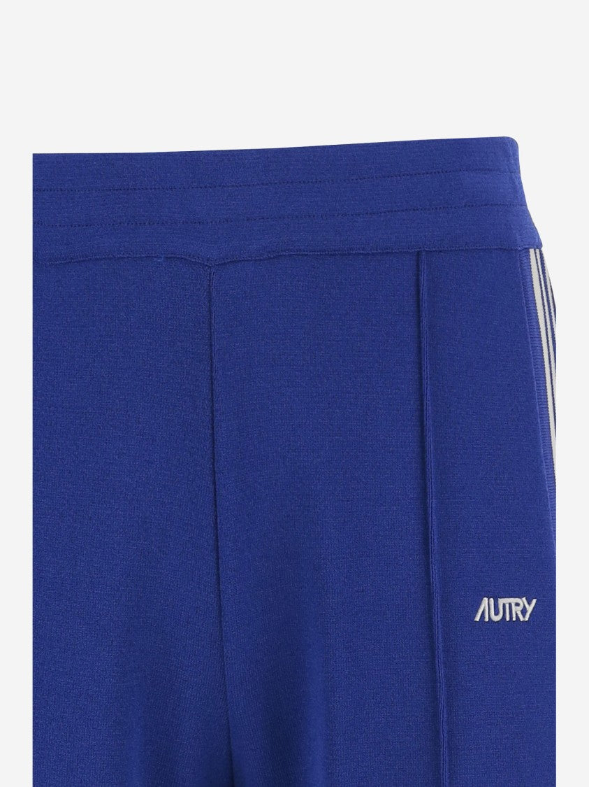 Autry Viscose Blend Logo Pants