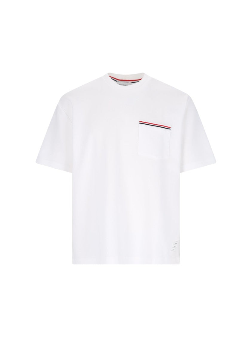 Thom Browne Logo Pocket T-Shirt – White