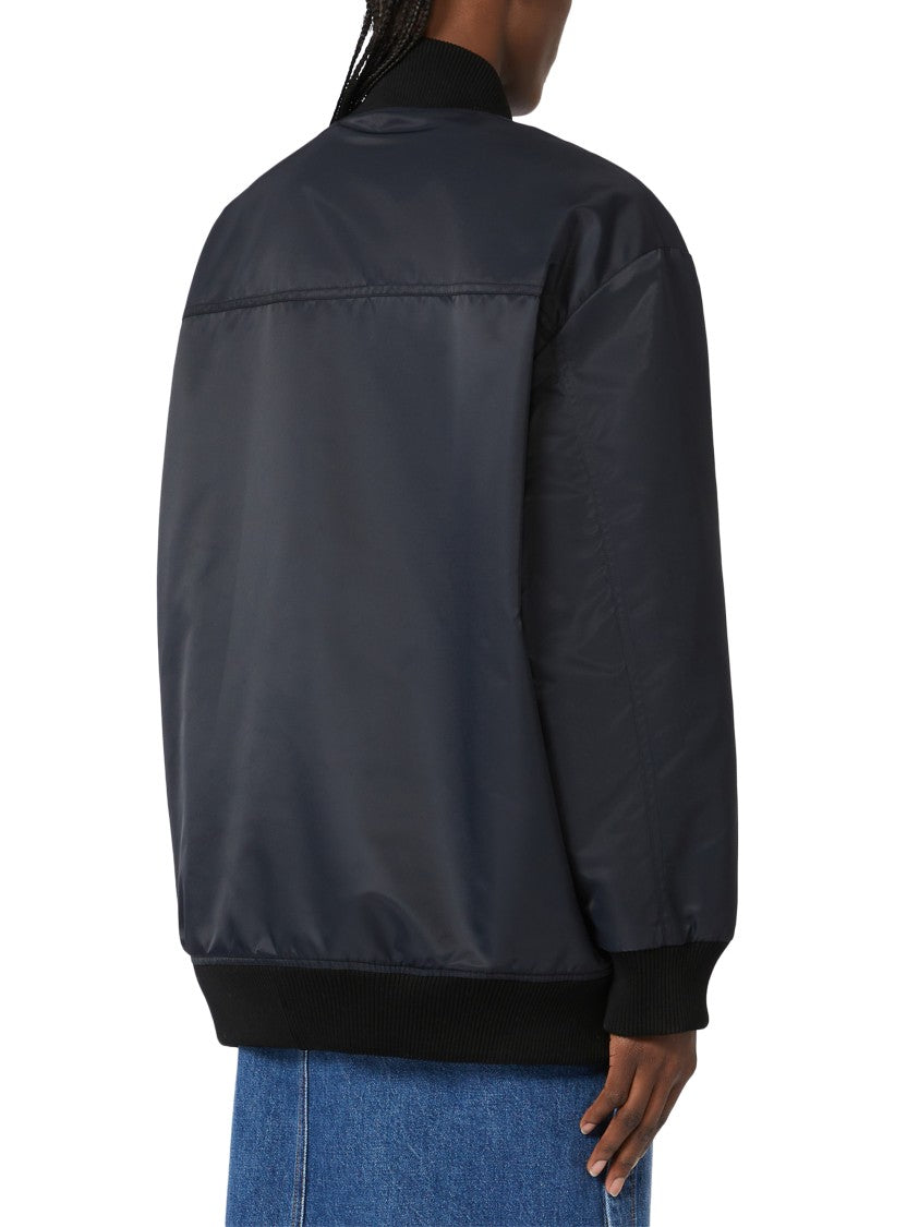Max Mara Classic Bomber Jacket With Smooth Finish