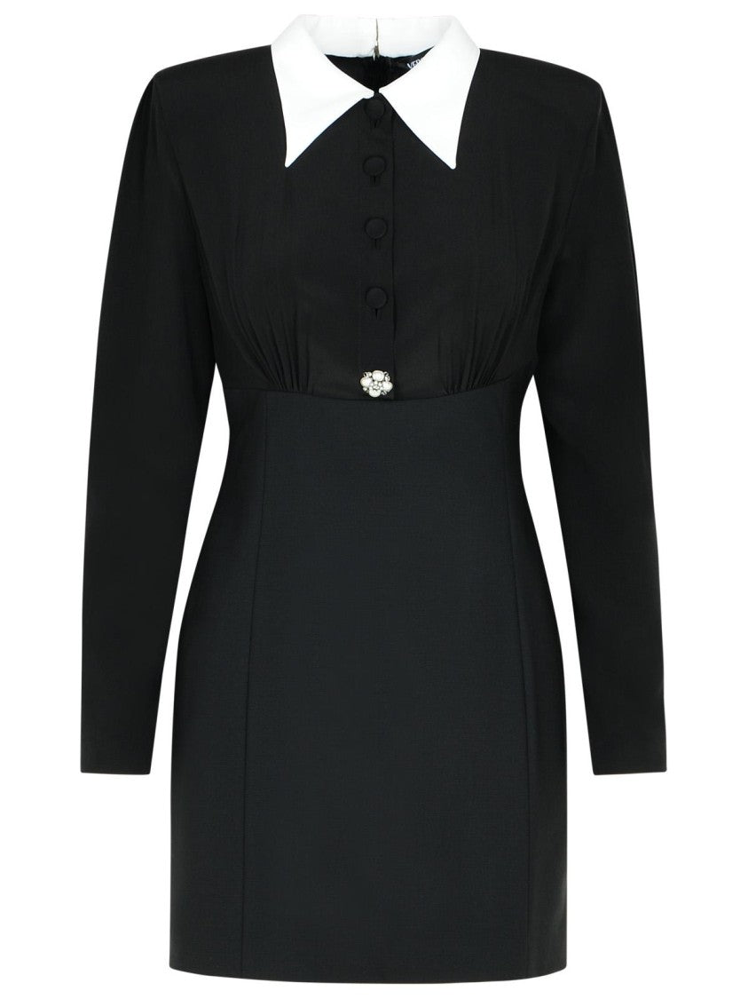 Versace Black Silk Mini Dress