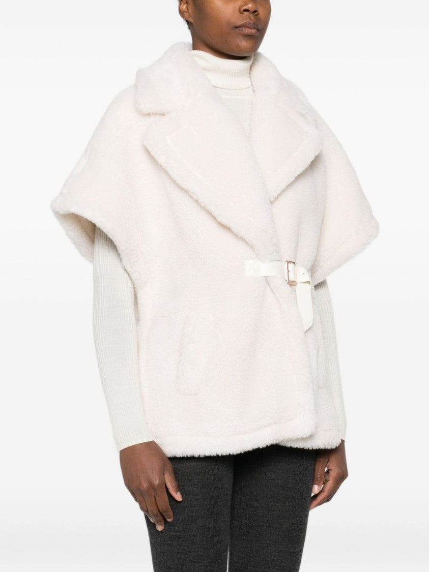 Blugirl White Jacket With Plush Texture