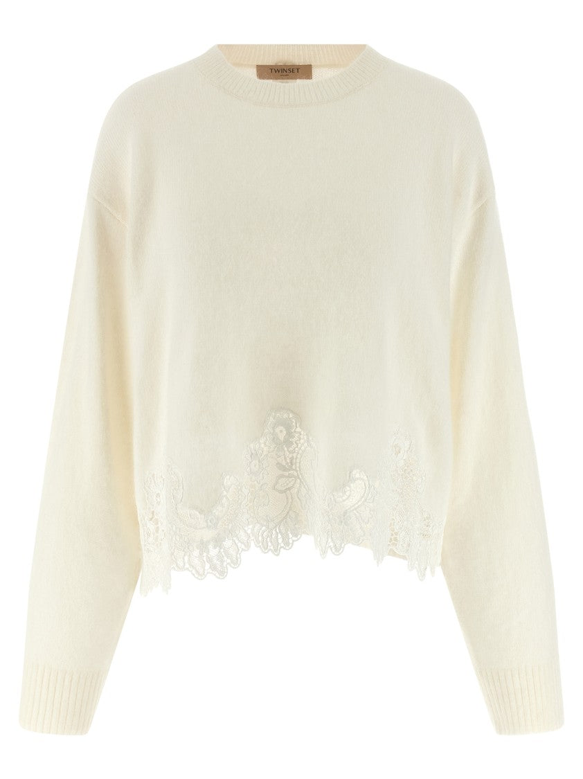 Twin-Set Lace Insert Sweater