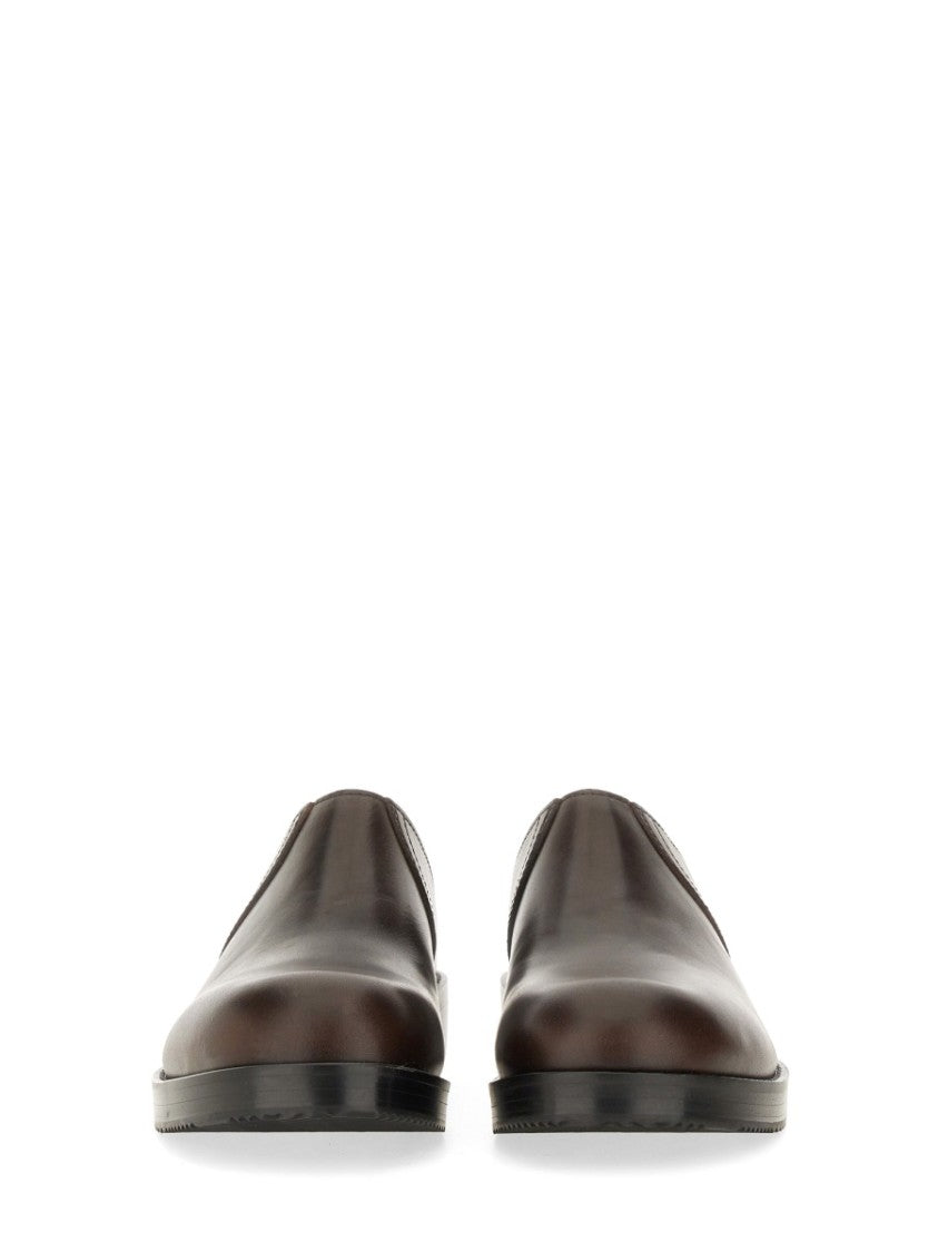 Dries Van Noten Polished Calf Leather Clogs