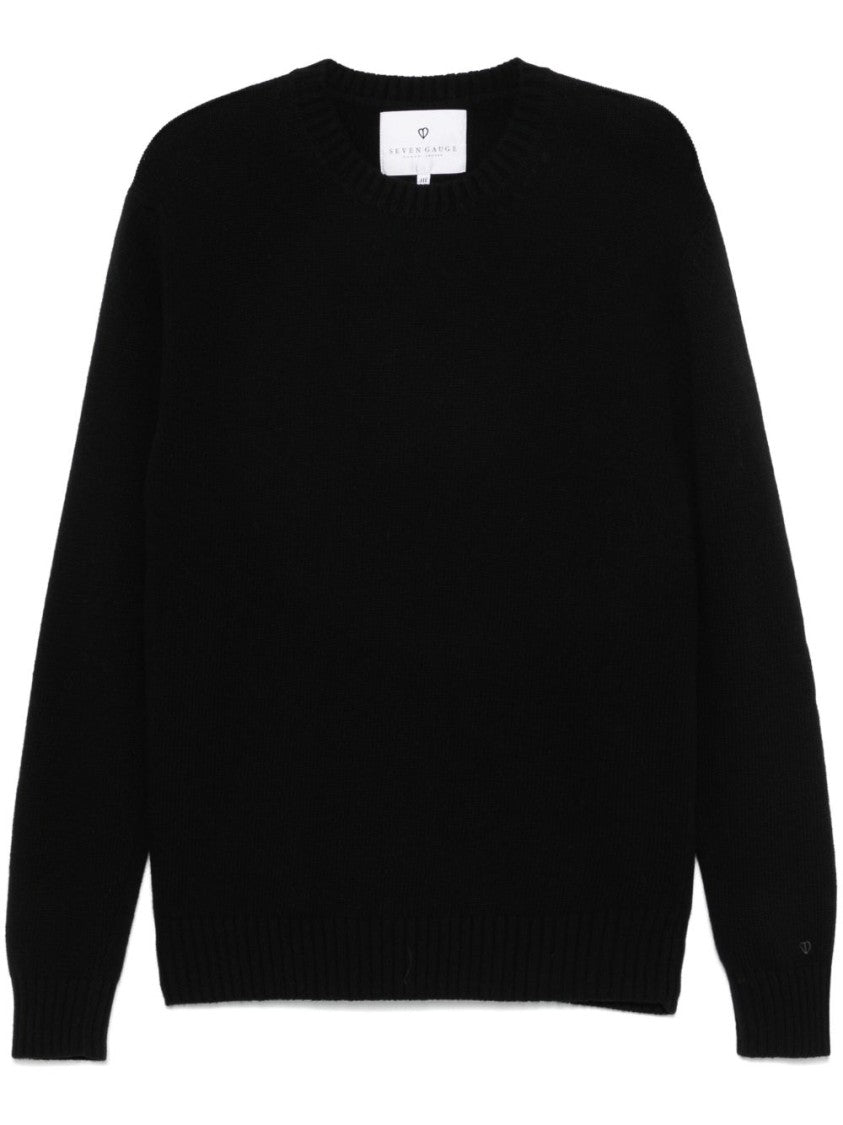 Seven Gauge Seven Gauge Classic Black Wool Sweater
