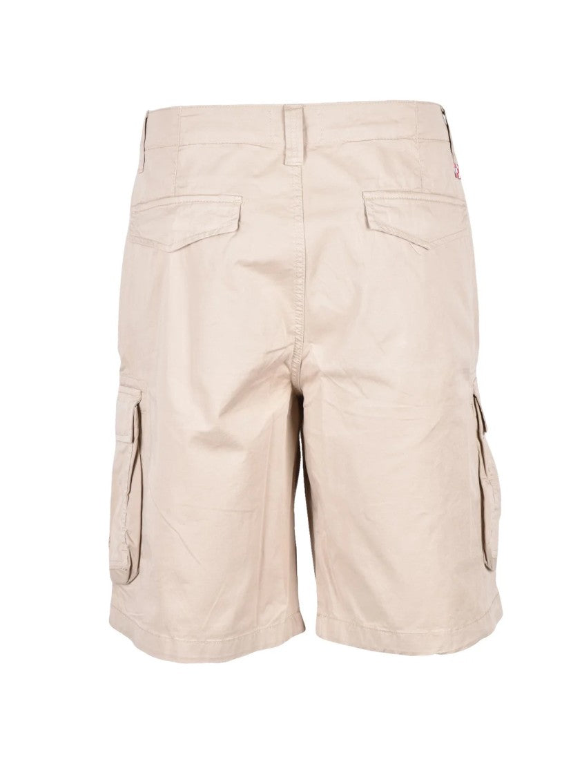 Mc2 Saint Barth Beige Regular-Fit Stretch Cotton Bermuda Shorts