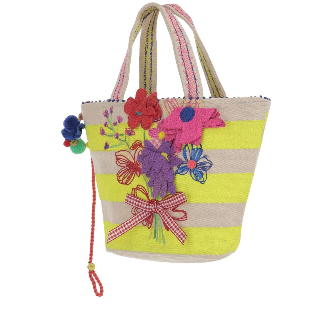 Pero Cotton Bag With Floral Embroidery