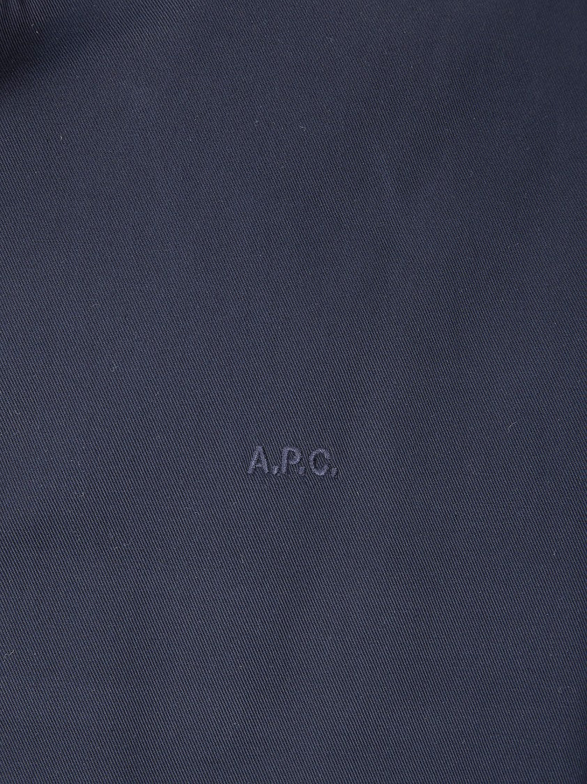 A.P.C. Black Zippé Twill Blouson
