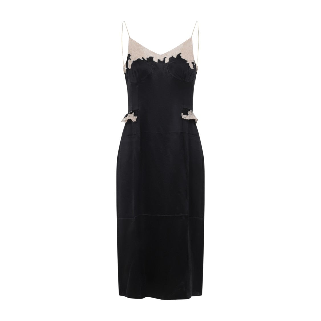 Prada Black Midi Silk Dress