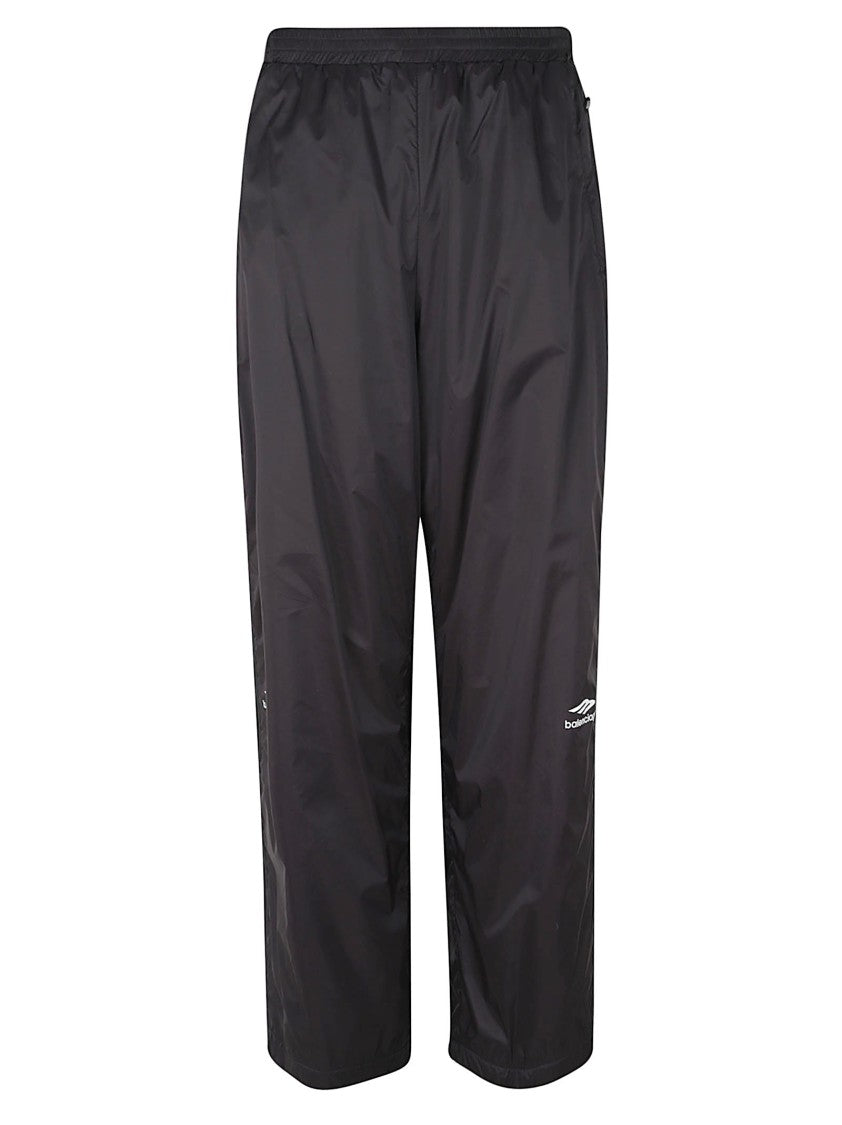 Balenciaga Technical Polyamide Trousers With Embroidered Sports Icon Motif