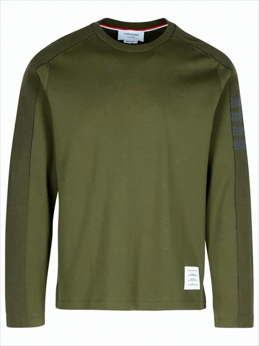 Thom Browne Long-Sleeve Olive Green T-Shirt
