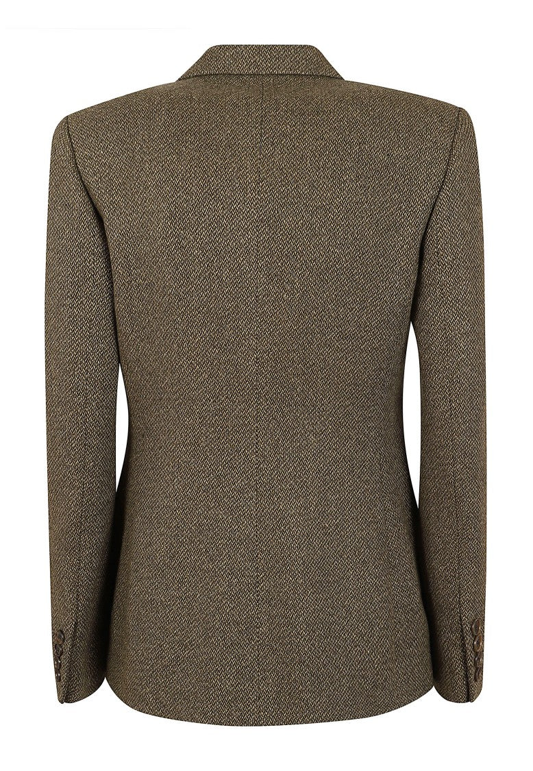 Polo Ralph Lauren Parker Single-Button Cashmere Linen Herringbone Blazer