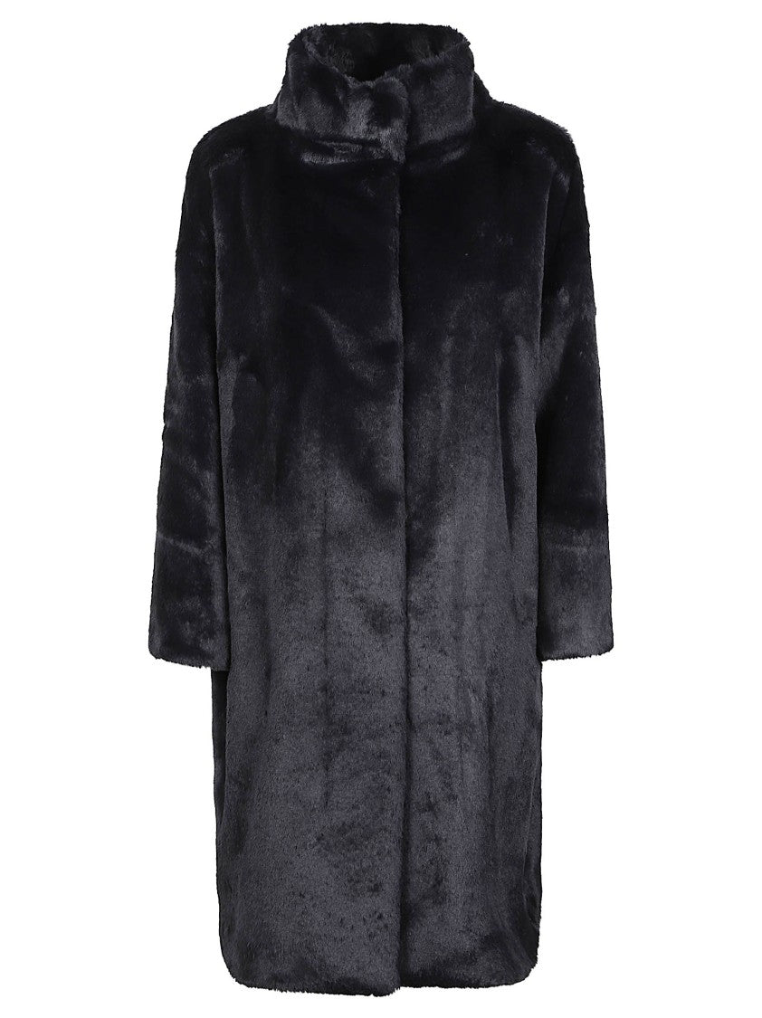 Herno Soft Alternative Fur Polyester Long Coat