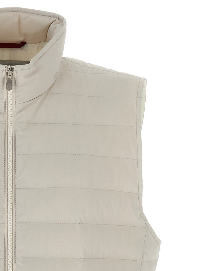Brunello Cucinelli Quilted Vest In Water-Repellent Technical Fabric