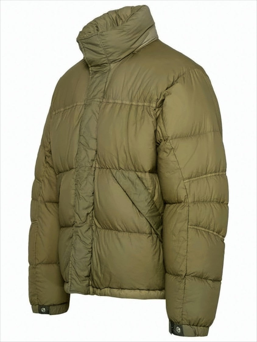 Ten C Boxy Cropped Down Jacket With High Stand Collar