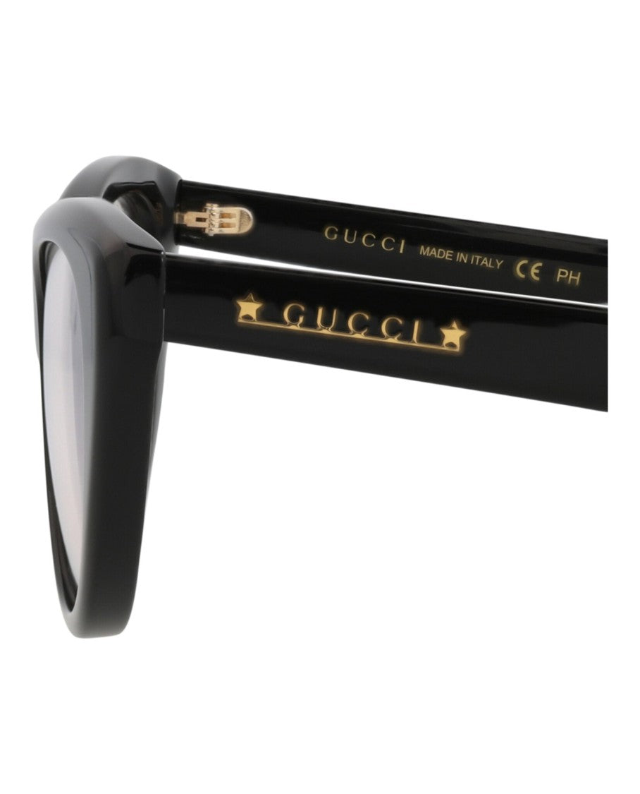 Gucci Cat Eye-Frame Acetate Sunglasses With Saddle Nose Bridge