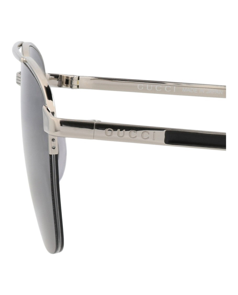Gucci Aviator-Style Metal Sunglasses