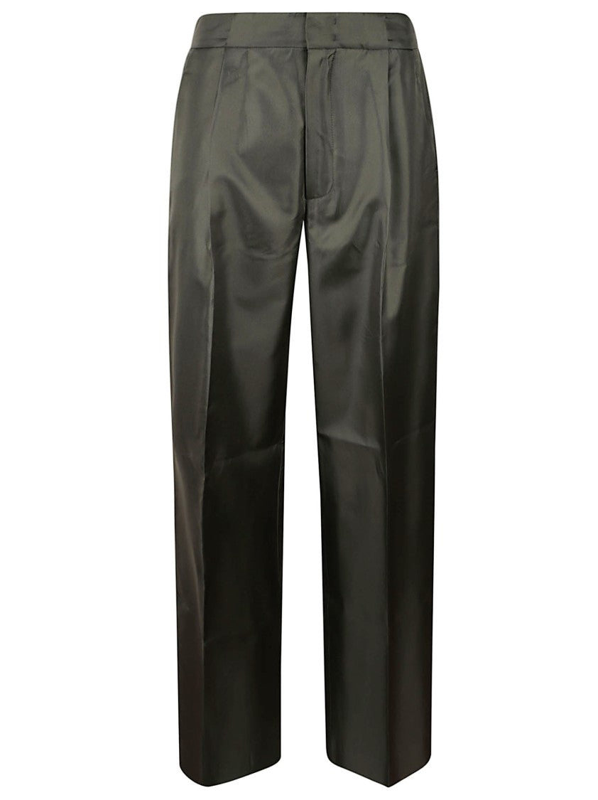 Sa Su Phi High-Waisted Black Trousers With Structured Waistband And Pleated Front