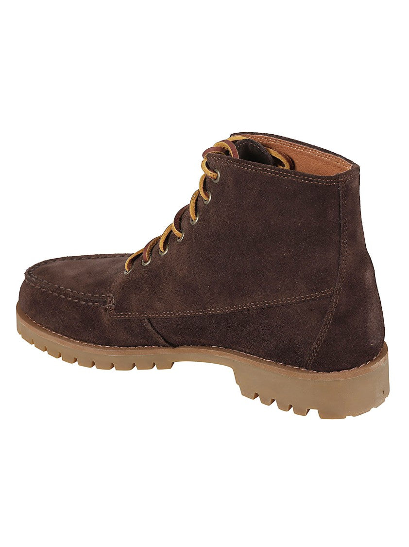Sebago Parker Rugged Calfskin Lace-Up Ankle Boots