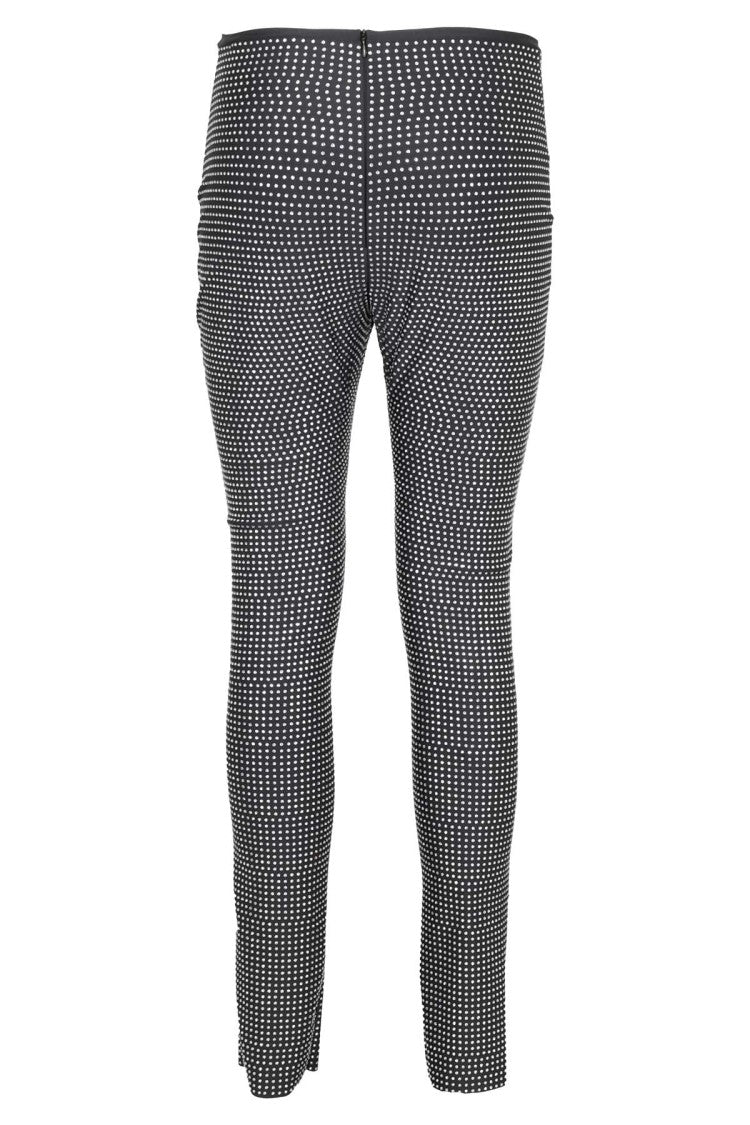 Giuseppe Di Morabito Lycra Crystal Patterned Fitted Leggings In Stretch Lycra