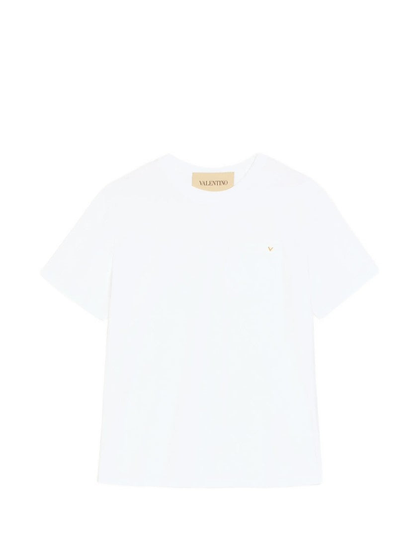 Valentino White T-Shirt Jersey Vgold Cotton T-Shirt
