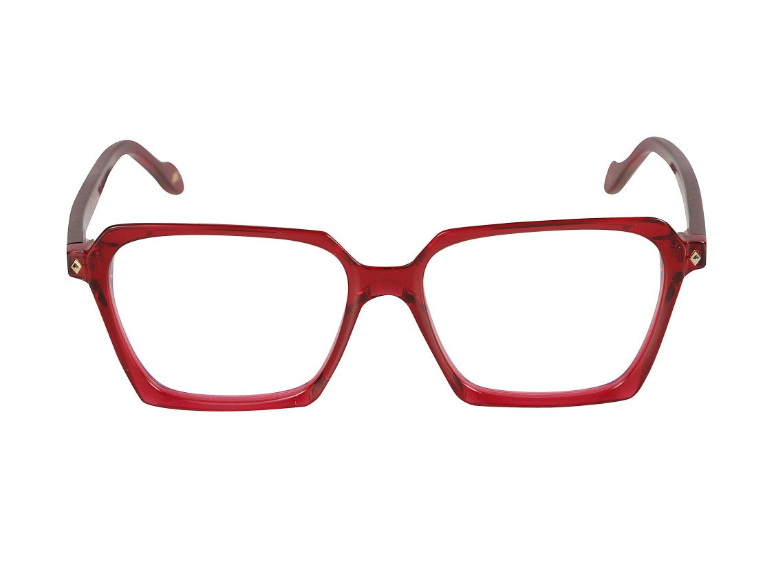 Kador Gold Jodie Oversized Square Eyeglasses