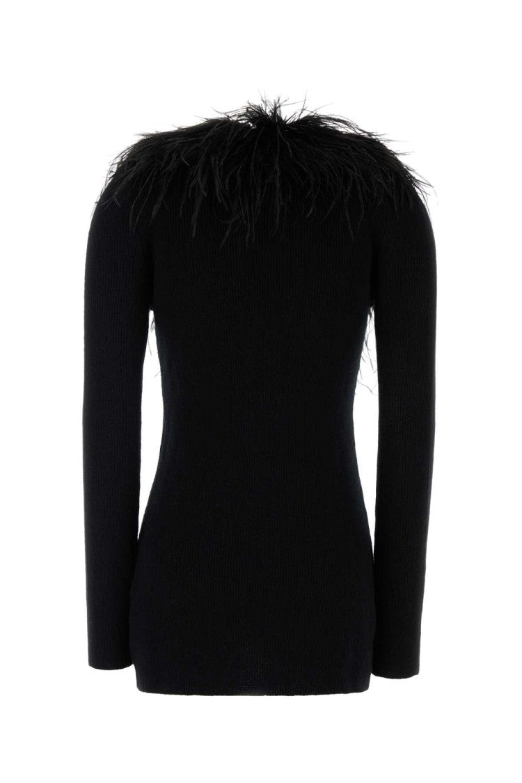 Blumarine Black Wool Cardigan