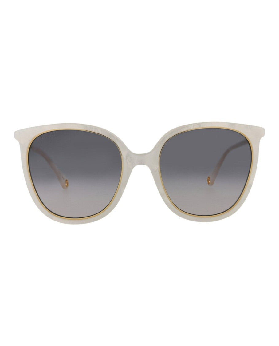 Gucci Round-Frame Acetate Sunglasses With Gradient Lenses